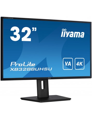 iiyama ProLite XB3288UHSU-B5 pantalla para PC 80 cm (31.5") 3840 x 2160 Pixeles 4K Ultra HD LCD Negro