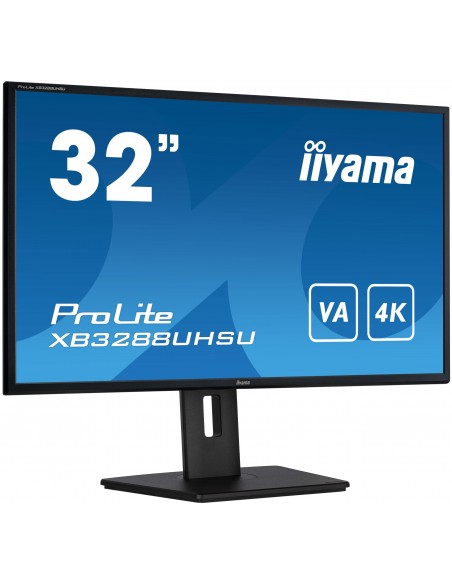 iiyama ProLite XB3288UHSU-B5 pantalla para PC 80 cm (31.5") 3840 x 2160 Pixeles 4K Ultra HD LCD Negro