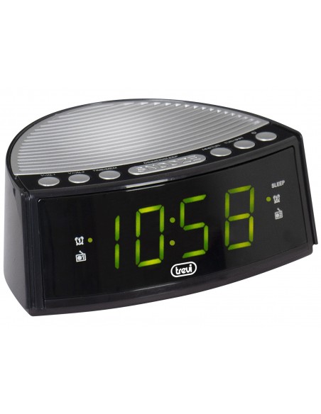 Trevi RC 846 D Reloj despertador digital Negro, Plata