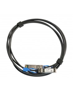 Mikrotik XS+DA0001 cable infiniBanc 1 m SFP SFP+ SFP28 Negro