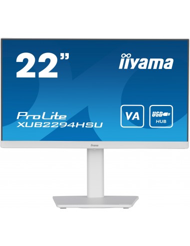 iiyama ProLite pantalla para PC 54,6 cm (21.5") 1920 x 1080 Pixeles Full HD Blanco