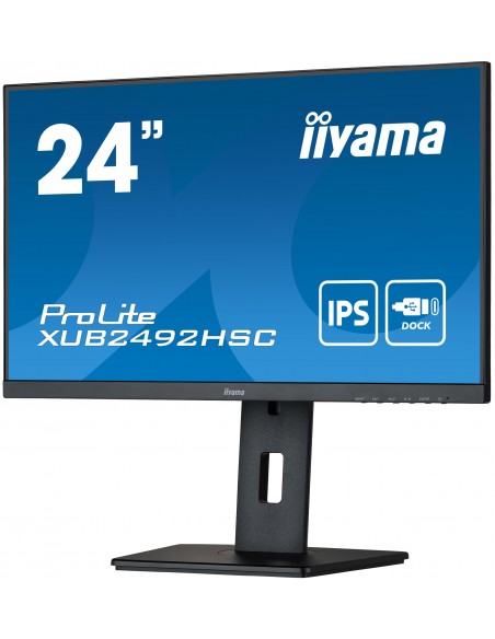 iiyama ProLite XUB2492HSC-B5 LED display 61 cm (24") 1920 x 1080 Pixeles Full HD Negro