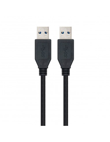 Nanocable 10.01.1002-BK cable USB 2 m USB 3.2 Gen 1 (3.1 Gen 1) USB A Negro