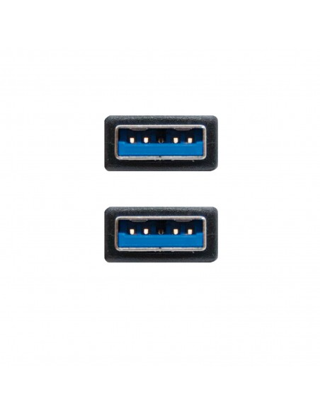 Nanocable 10.01.1002-BK cable USB 2 m USB 3.2 Gen 1 (3.1 Gen 1) USB A Negro