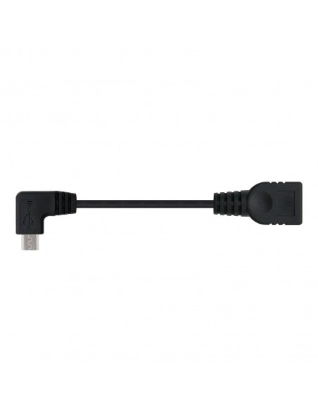 Nanocable CABLE USB 2.0 OTG ACODADO, TIPO MICRO B M-A H, NEGRO, 15 CM