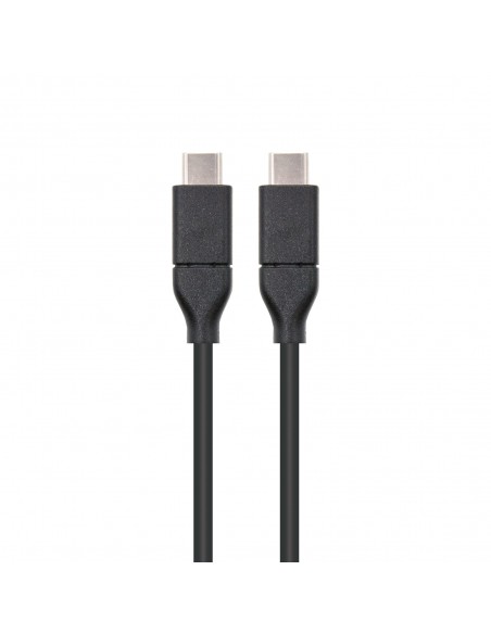 Nanocable USB 3.1, 1m cable USB USB 3.2 Gen 2 (3.1 Gen 2) USB C Negro