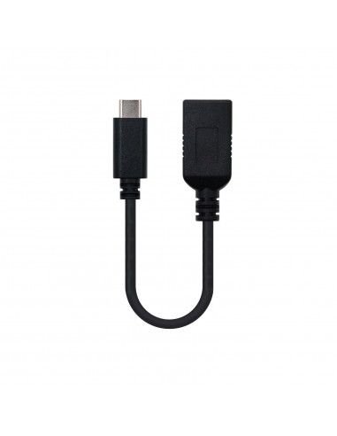 Nanocable USB 3.1, 0.15m cable USB 0,15 m USB 3.2 Gen 2 (3.1 Gen 2) USB A USB C Negro