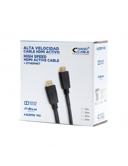 Nanocable CABLE HDMI V1.4 (ALTA VELOCIDAD   HEC) CON REPETIDOR, A M-A M, 15 M