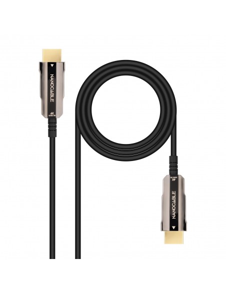Nanocable Cable HDMI V2.0 AOC 4K@60Hz 18Gbps A M-A M, Negro, 20 m Nanocable Cable HDMI V2.0 AOC 4K@60Hz 18Gbps A M-A M, Negro, 20 m