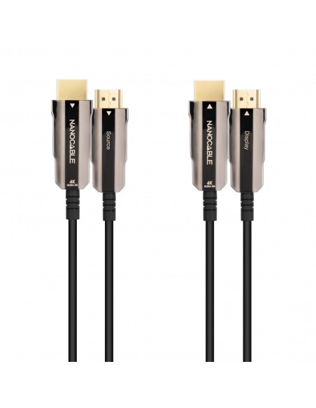 Nanocable Cable HDMI V2.0 AOC 4K@60Hz 18Gbps A M-A M, Negro, 20 m Nanocable Cable HDMI V2.0 AOC 4K@60Hz 18Gbps A M-A M, Negro, 20 m