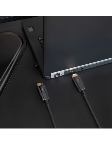 Nanocable Cable HDMI V2.0 AOC 4K@60Hz 18Gbps A M-A M, Negro, 80 m