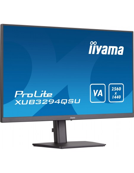 iiyama ProLite XUB3294QSU-B1 pantalla para PC 80 cm (31.5") 2560 x 1440 Pixeles Wide Quad HD LCD Negro