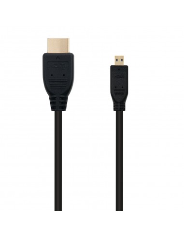 Nanocable HDMI, 0.8m cable HDMI 0,8 m HDMI tipo A (Estándar) HDMI tipo D (Micro) Negro