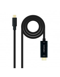 Nanocable Cable Conversor USB-C a HDMI 1.4 4K@30HZ 3 m, Negro