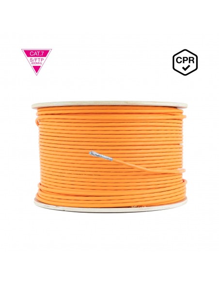 Nanocable Cable de Red CAT.7 LSZH SFTP PIMF AWG23, Naranja, 305m