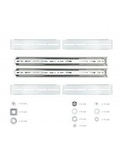 Nanocable Guías laterales telescópicas para Caja Rack de 19" 2