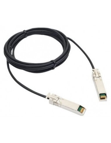 Extreme networks 1m SFP+ cable de fibra optica SFP+ Negro, Plata