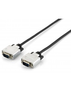 Equip 118860 cable VGA 1,8 m VGA (D-Sub) Negro, Plata