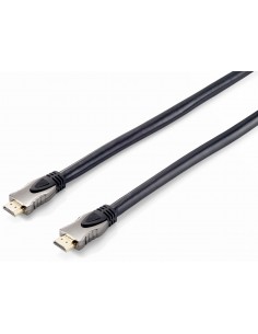 Equip HDMI HDMI 5.0m cable HDMI 5 m HDMI tipo A (Estándar) Negro, Plata