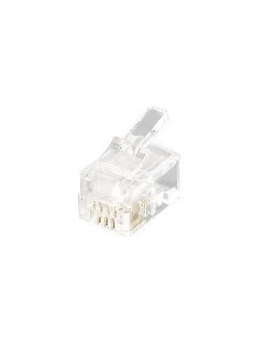 Equip 121111 conector RJ-11 (4P4C) Transparente