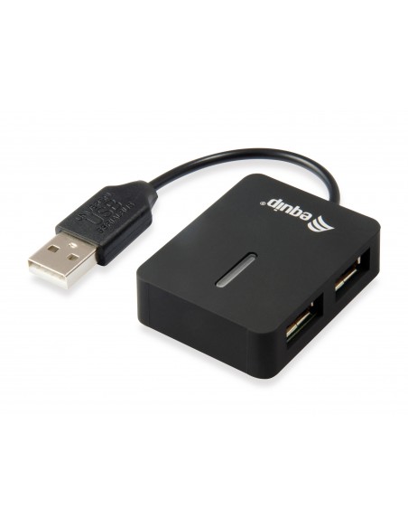 Equip 128952 hub de interfaz USB 2.0 480 Mbit s Negro