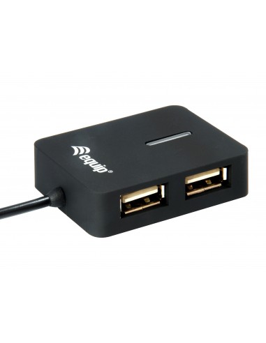 Equip 128952 hub de interfaz USB 2.0 480 Mbit s Negro