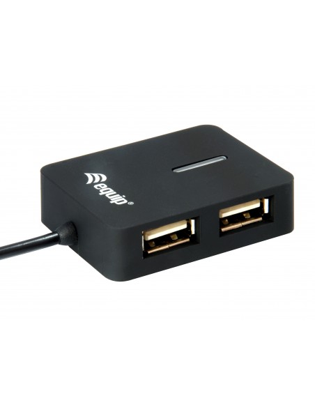 Equip 128952 hub de interfaz USB 2.0 480 Mbit s Negro