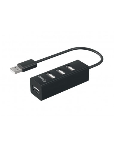 Equip 128955 hub de interfaz USB 2.0 480 Mbit s Negro