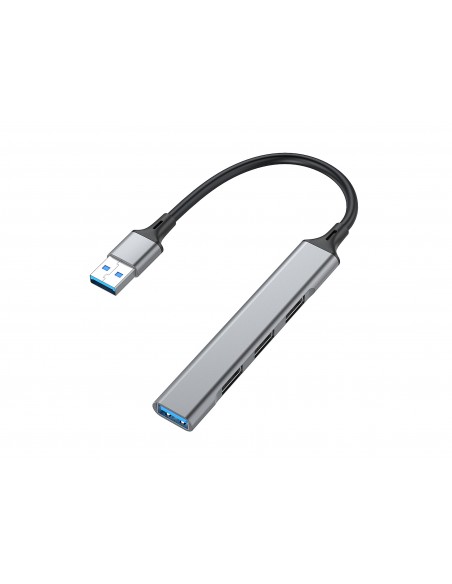 Equip 128960 hub de interfaz USB 3.2 Gen 1 (3.1 Gen 1) Type-A 5000 Mbit s Negro, Gris