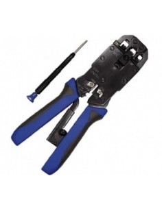 Equip 129404 crimpadora Herramienta para prensar Negro, Azul