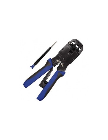 Equip 129404 crimpadora Herramienta para prensar Negro, Azul