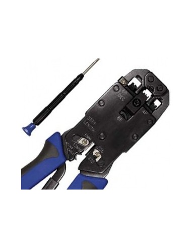 Equip 129404 crimpadora Herramienta para prensar Negro, Azul