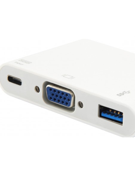 Equip 133462 base para portátil y replicador de puertos USB 3.2 Gen 1 (3.1 Gen 1) Type-C Blanco