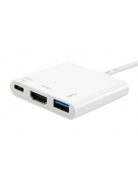 Equip 133461 base para portátil y replicador de puertos USB 3.2 Gen 1 (3.1 Gen 1) Type-C Blanco