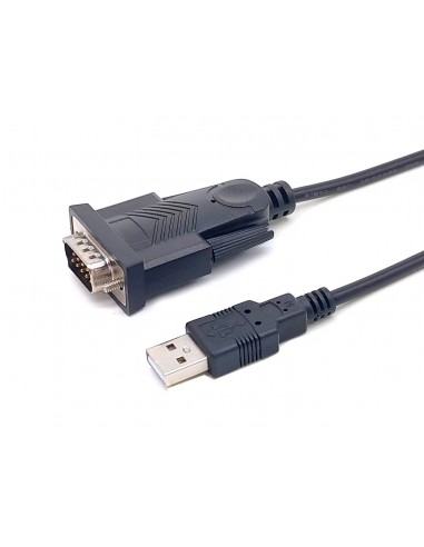 Equip 133391 cable de serie Negro 1,5 m USB tipo A DB-9