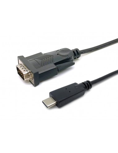 Equip 133392 cable de serie Negro 1,5 m USB Tipo C DB-9