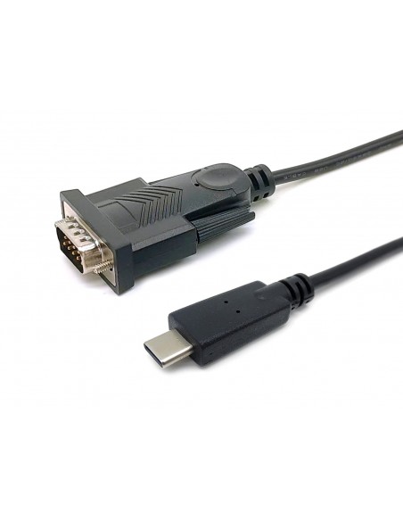 Equip 133392 cable de serie Negro 1,5 m USB Tipo C DB-9