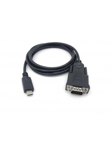 Equip 133392 cable de serie Negro 1,5 m USB Tipo C DB-9