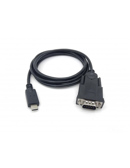 Equip 133392 cable de serie Negro 1,5 m USB Tipo C DB-9