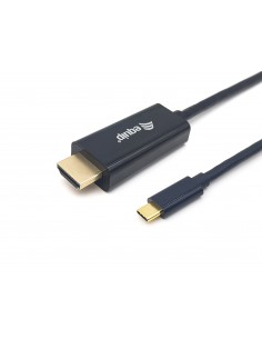 Equip 133411 adaptador de cable de vídeo 1 m USB Tipo C HDMI tipo A (Estándar) Negro
