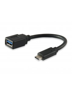 Equip 133455 cable USB 0,15 m USB 3.2 Gen 1 (3.1 Gen 1) USB C USB A Negro