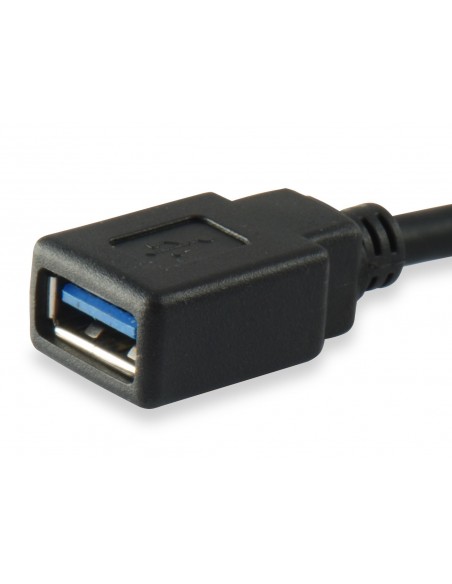 Equip 133455 cable USB 0,15 m USB 3.2 Gen 1 (3.1 Gen 1) USB C USB A Negro