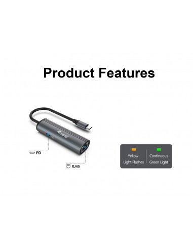 Equip 133486 base para portátil y replicador de puertos USB Tipo C Negro, Gris