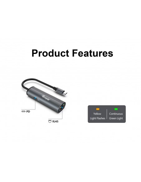 Equip 133486 base para portátil y replicador de puertos USB Tipo C Negro, Gris