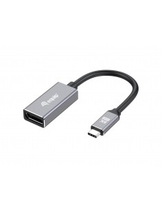 Equip 133493 adaptador de cable de vídeo 0,15 m USB Tipo C DisplayPort Negro, Gris