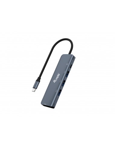 Equip 133487 hub de interfaz USB 3.2 Gen 1 (3.1 Gen 1) Type-C 5000 Mbit s Negro, Gris