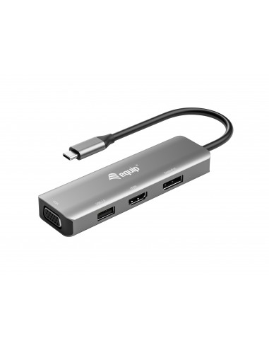 Equip 133485 Adaptador gráfico USB 3840 x 2160 Pixeles Negro, Plata