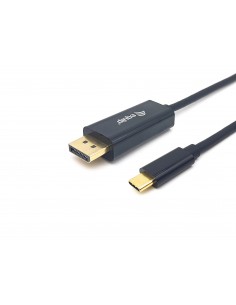 Equip 133428 adaptador de cable de vídeo 3 m USB Tipo C DisplayPort Gris