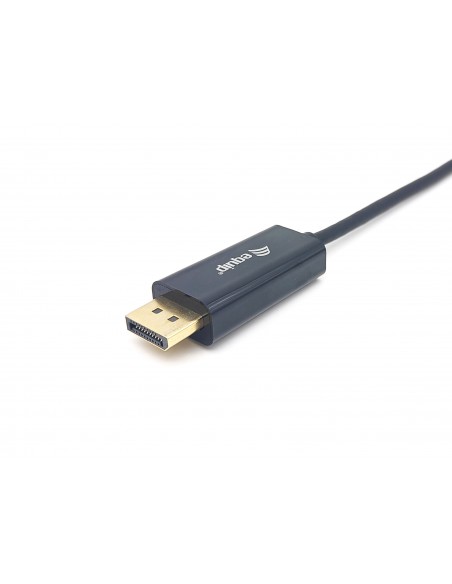Equip 133428 adaptador de cable de vídeo 3 m USB Tipo C DisplayPort Gris