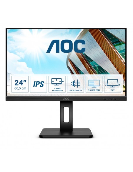 AOC P2 24P2Q LED display 60,5 cm (23.8") 1920 x 1080 Pixeles Full HD Negro AOC P2 24P2Q LED display 60,5 cm (23.8") 1920 x 1080 Pixeles Full HD Negro